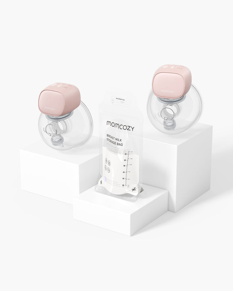 Translation missing: pl.S9 Pro Bag Bundle: Double S9 Pro Pumps and Breastmilk Storage Bags Color Pink