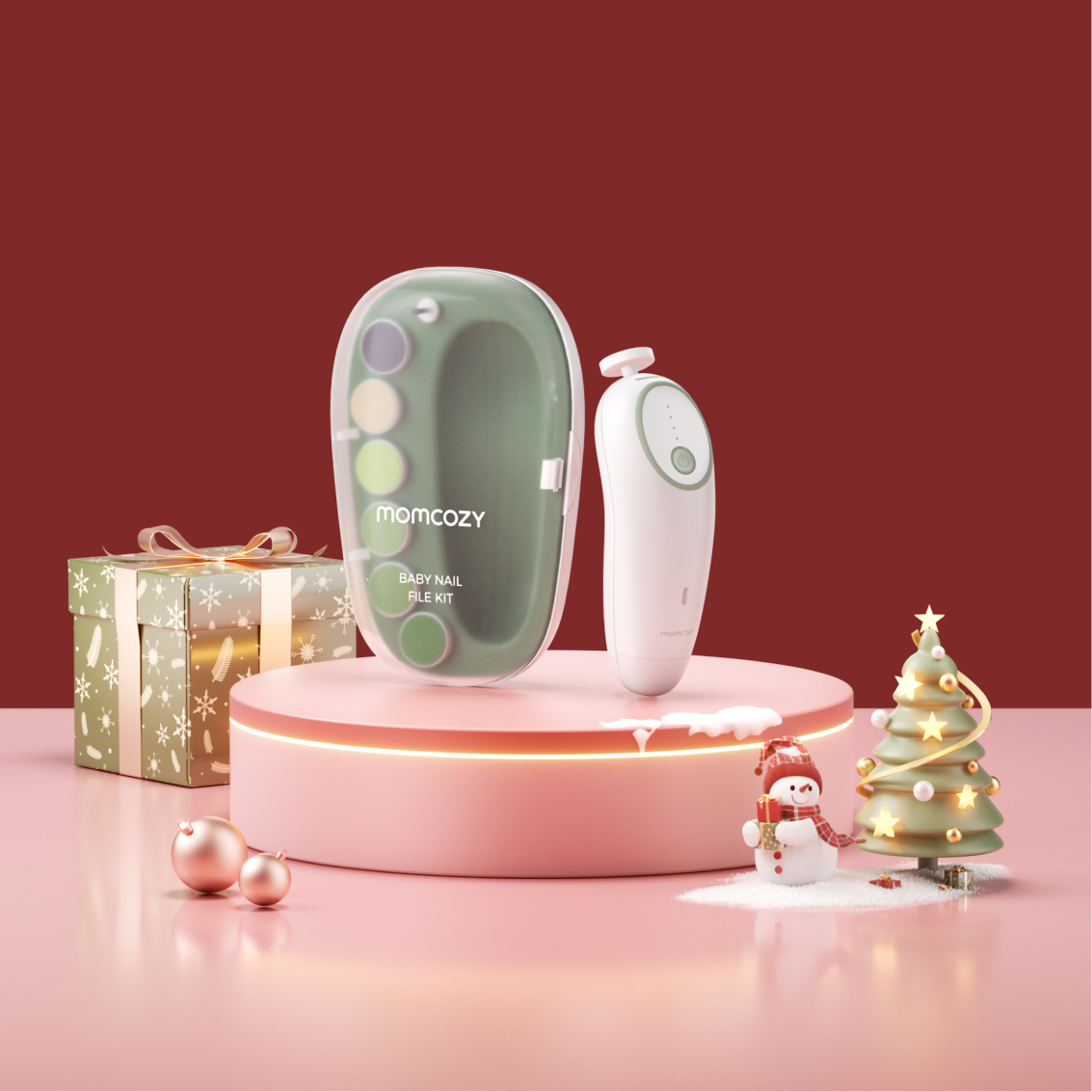 Lima eléctrica para uñas de bebé Momcozy – Bajo nivel de ruido