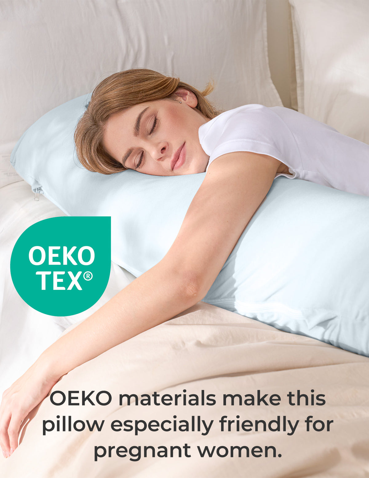 J Shaped Maternity Body Pillow