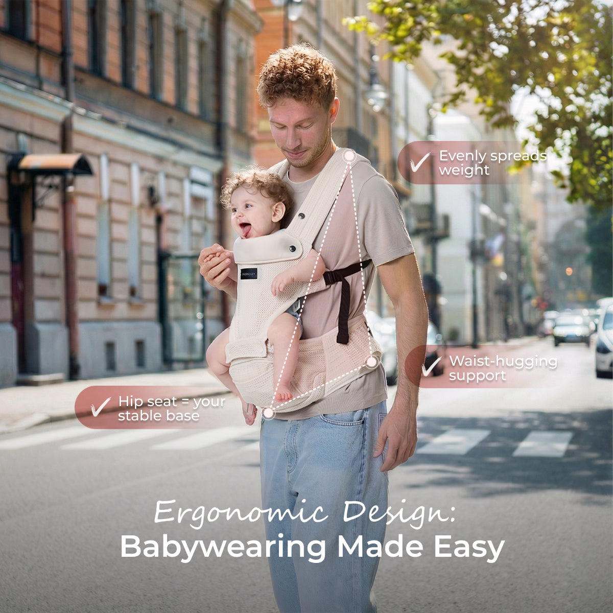 2-In-1 Hip Seat Baby Carrier