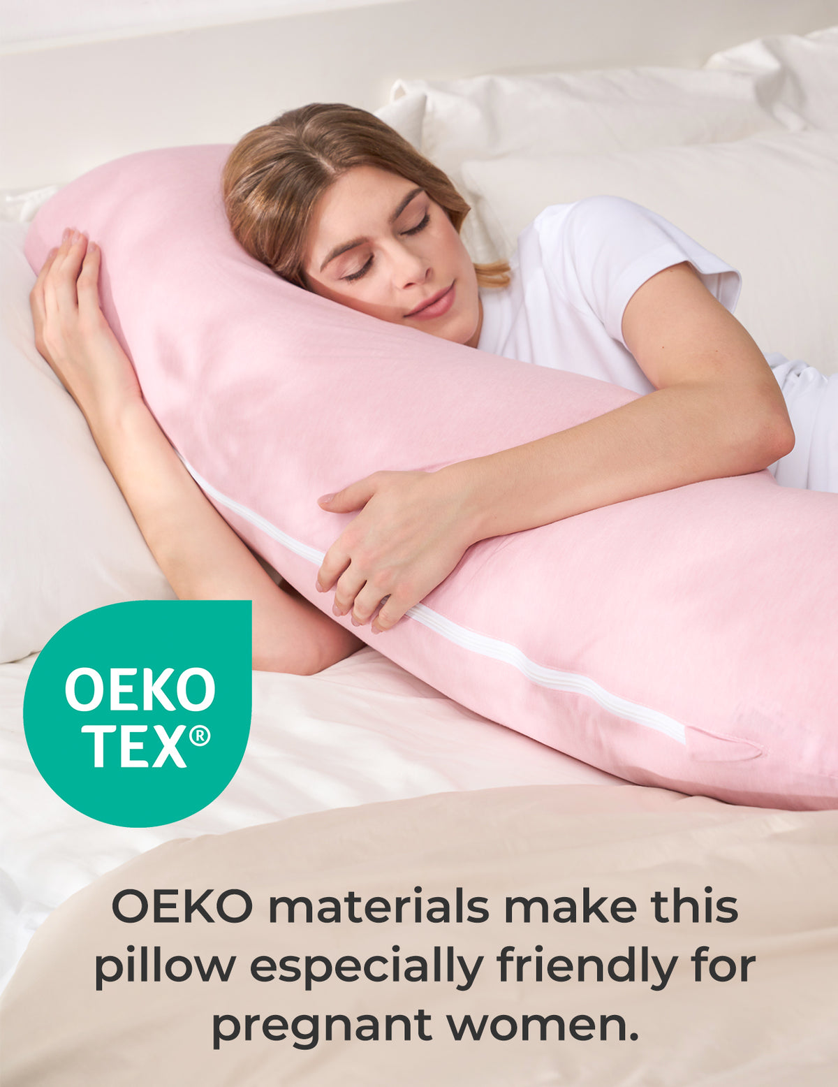 J Shaped Maternity Body Pillow