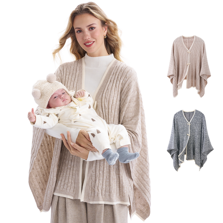 Momcozy Chusta do Karmienia - Miękkie, Oddychające, Wielofunkcyjne Ponczo Zapewniające Prywatność