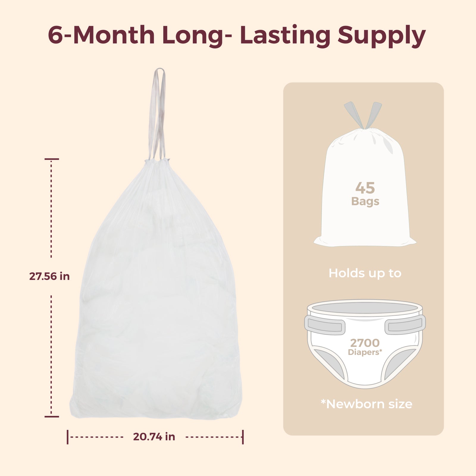 Bac à couches Momcozy Triple-Étanchéité