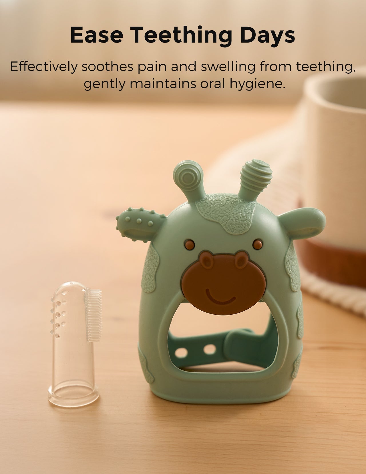 Set ingrijire bebe Momcozy All-in-1 glow  6 piese perii de baie si pieptene