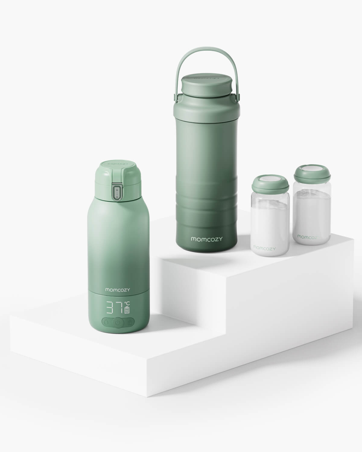 On-the-Go Bundle: Portable Baby Bottle Warmer + 22oz Baby Bottle Coole