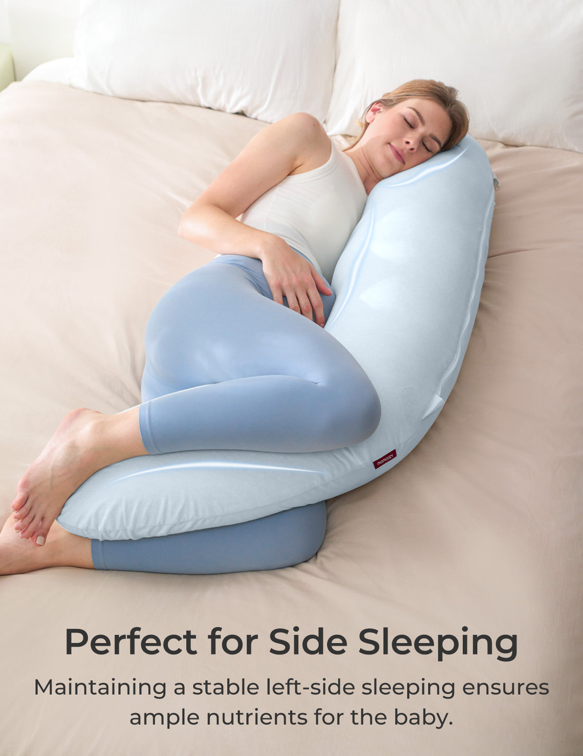 J Shaped Maternity Body Pillow
