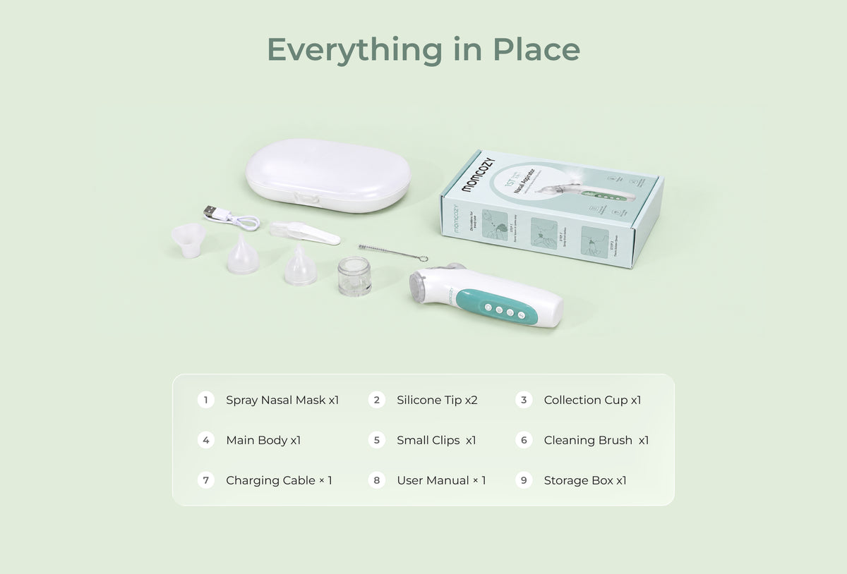 Momcozy BreezyClear™ 2-in-1 Spray & Suction Electric Nasal Aspirator
