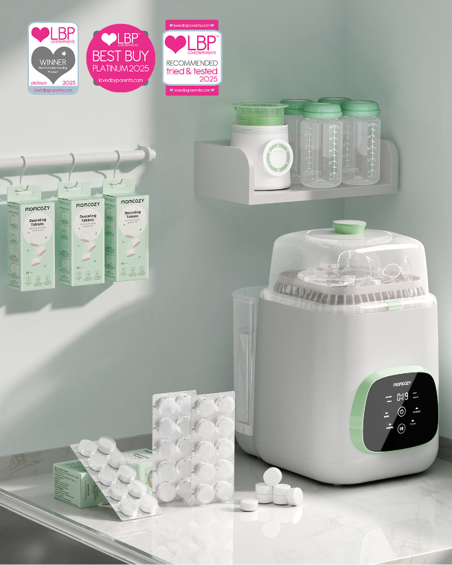 Cleaning Bundle: KleanPal Pro Baby Bottle Washer & 30 Descaling Tablets | EU&UK