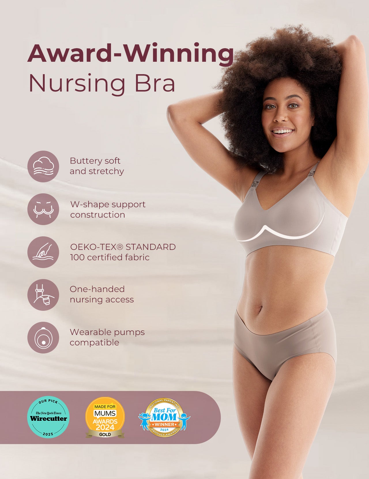 Ultra Soft Seamless Nursing Bra YN21