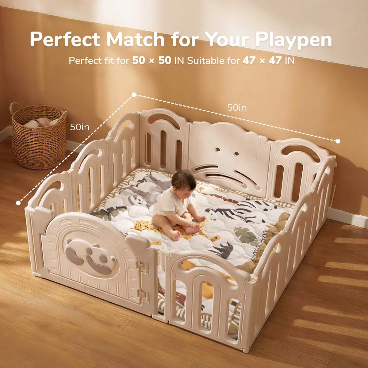 Momcozy giraffe playmat for tummy time