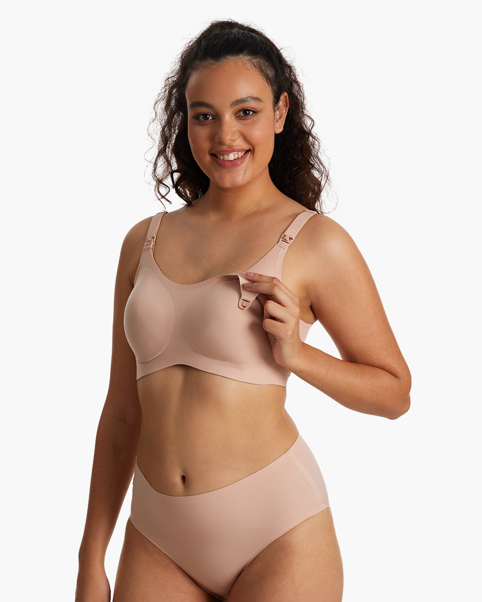 Secret Treasures Easy Expression Hands Free Pumping Bra - Nude Small