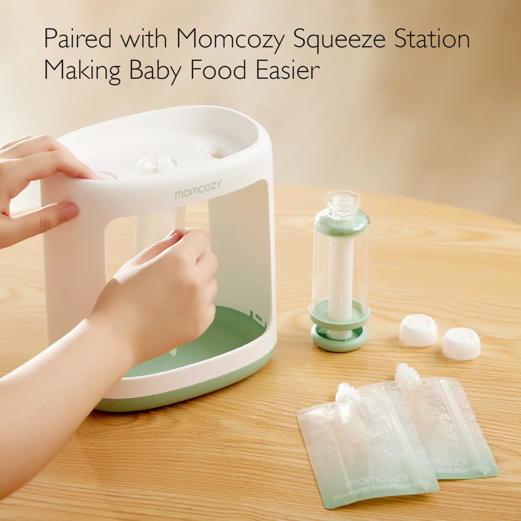 Momcozy Reusable Baby Food Pouches, 10 packs