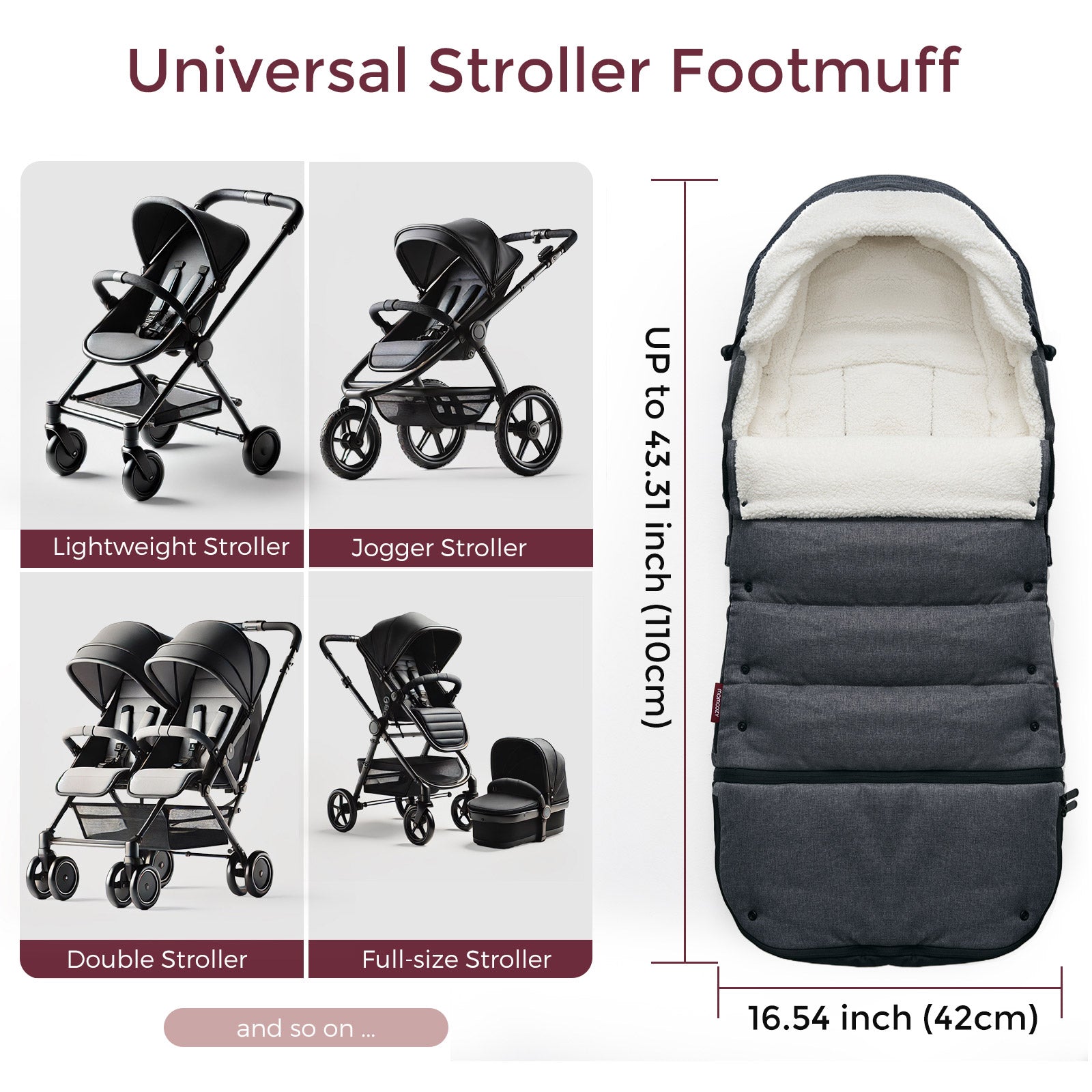 stroller footmuff graco Momcozy Universal Stroller Footmuff