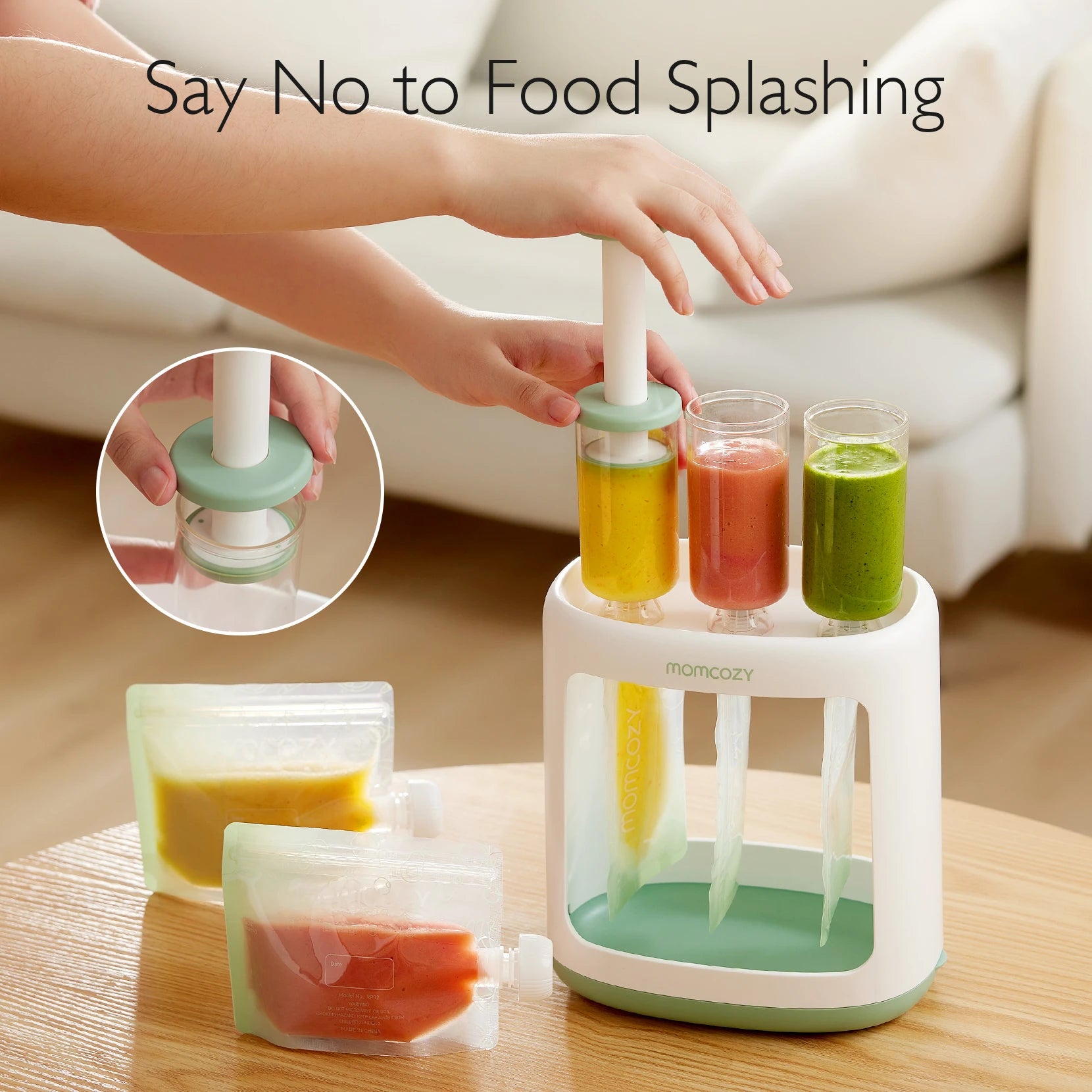 Momcozy Squeeze Station | Baby Food Pouch Filler