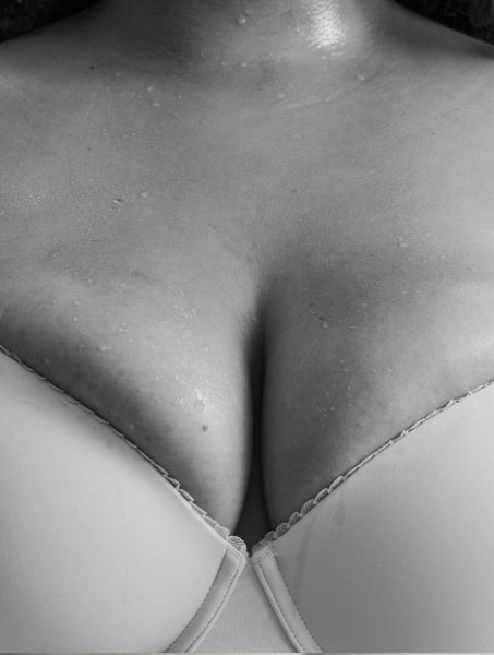 An uncomfortable bra fit