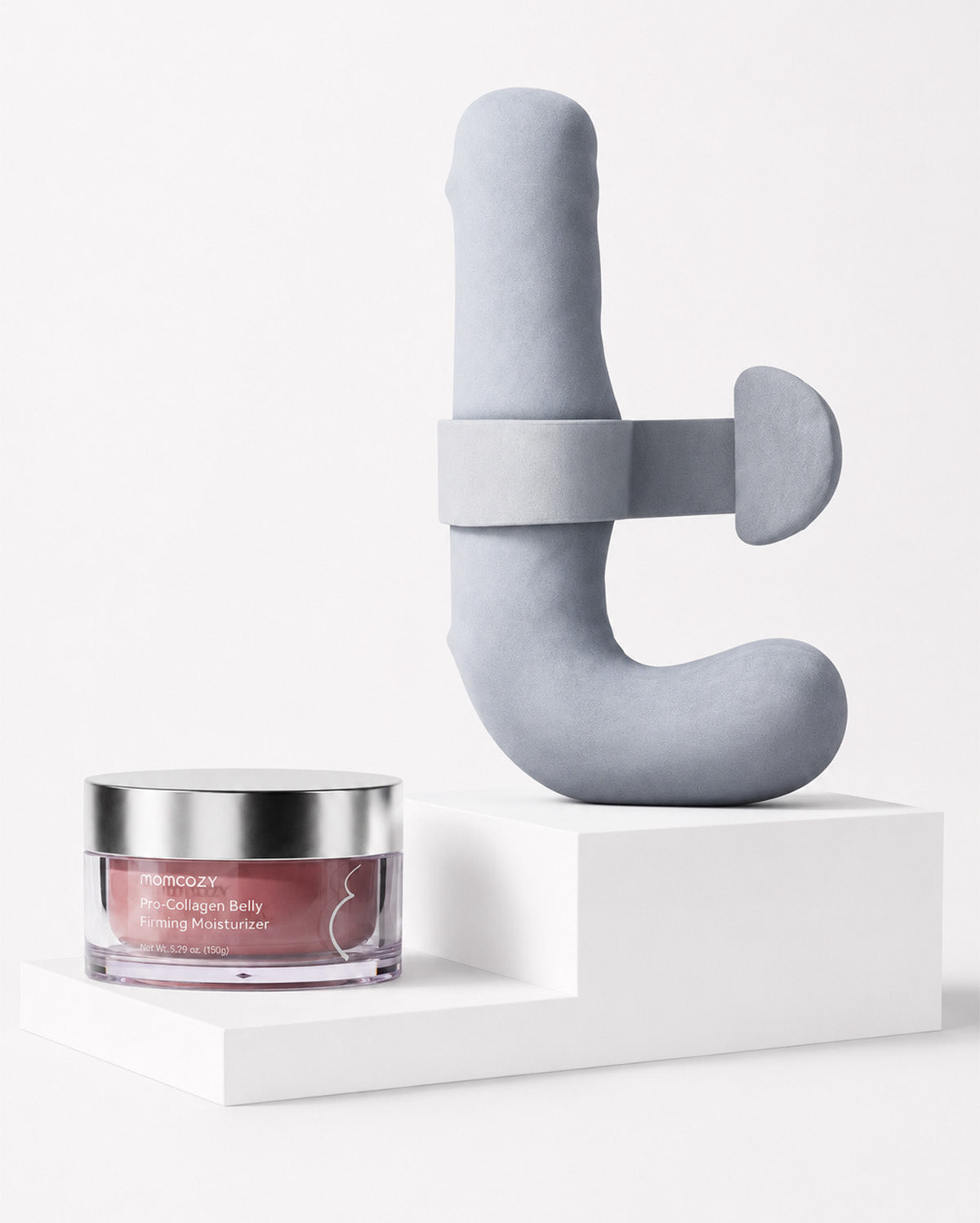 Pregnancy Comfort Bundle:  Stretch Mark Cream, Pregnancy Pillow