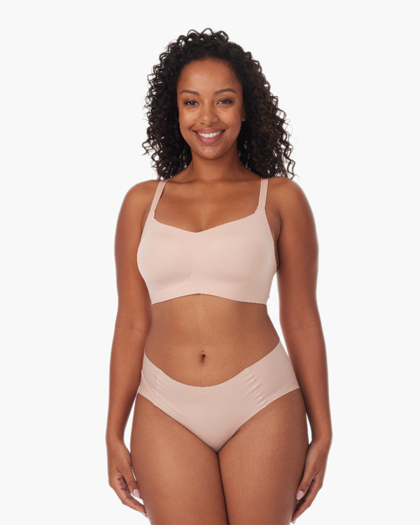 Soutien-gorge de tous les jours, sans fil, à encolure carrée et au confort invisible