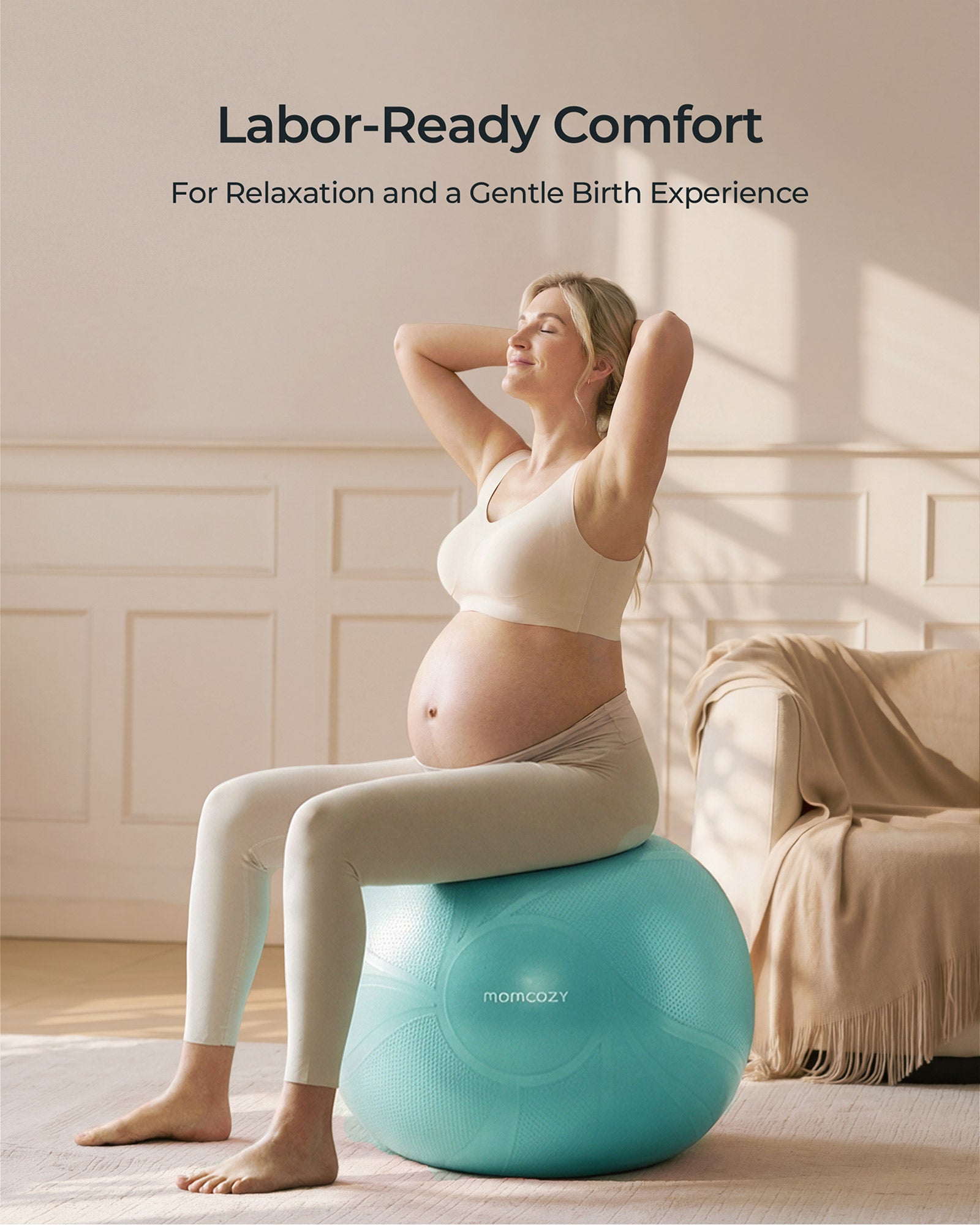BirthEase Pregnancy Ball  Set— Birthing Ball
