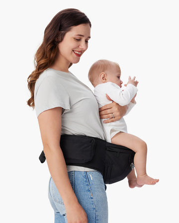 Baby Hip Seat Carrier: 3D Belly Protector & EVA Massage Board