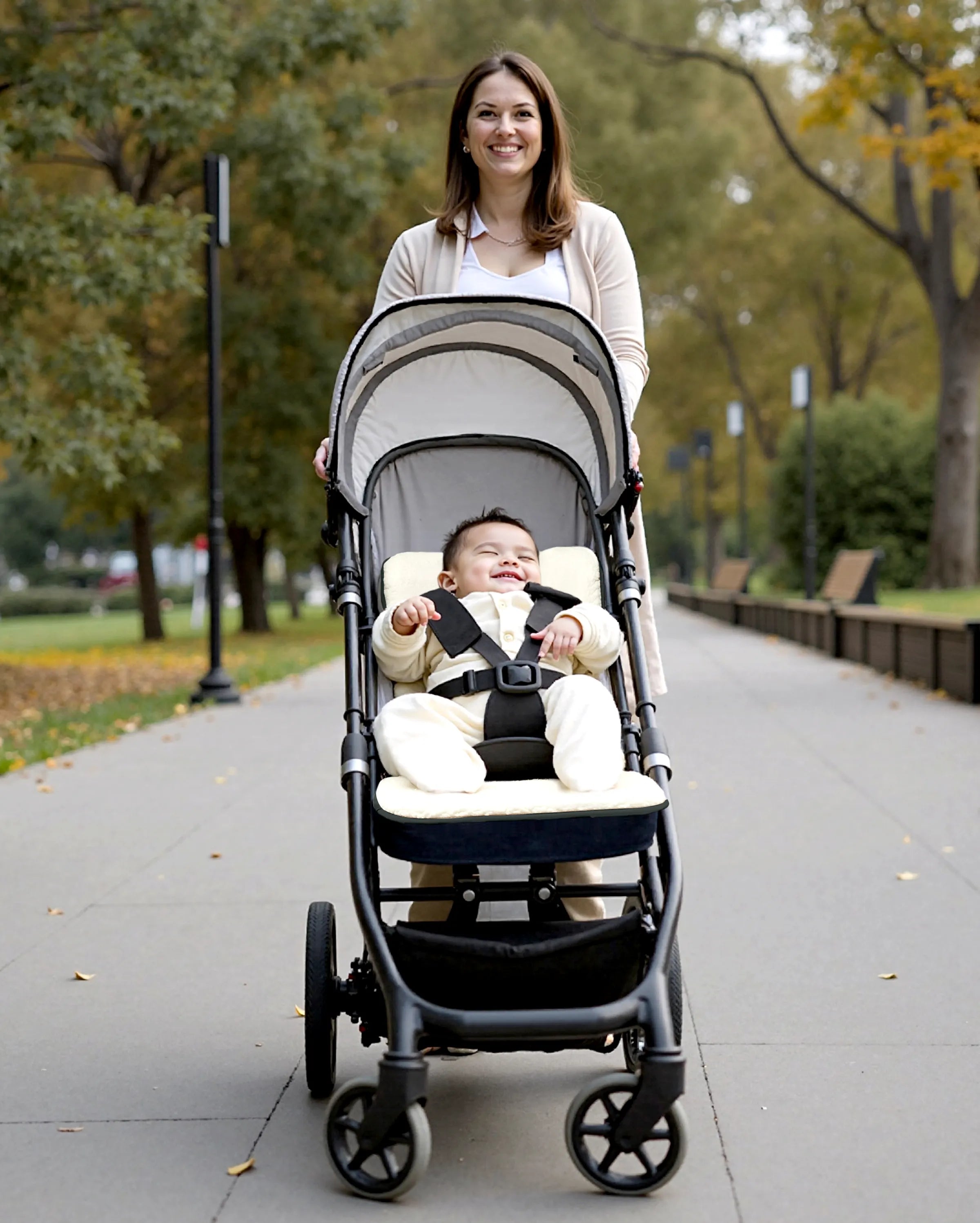bob warm fuzzy stroller liner Momcozy Winter Warm Stroller Seat Liners, Gray