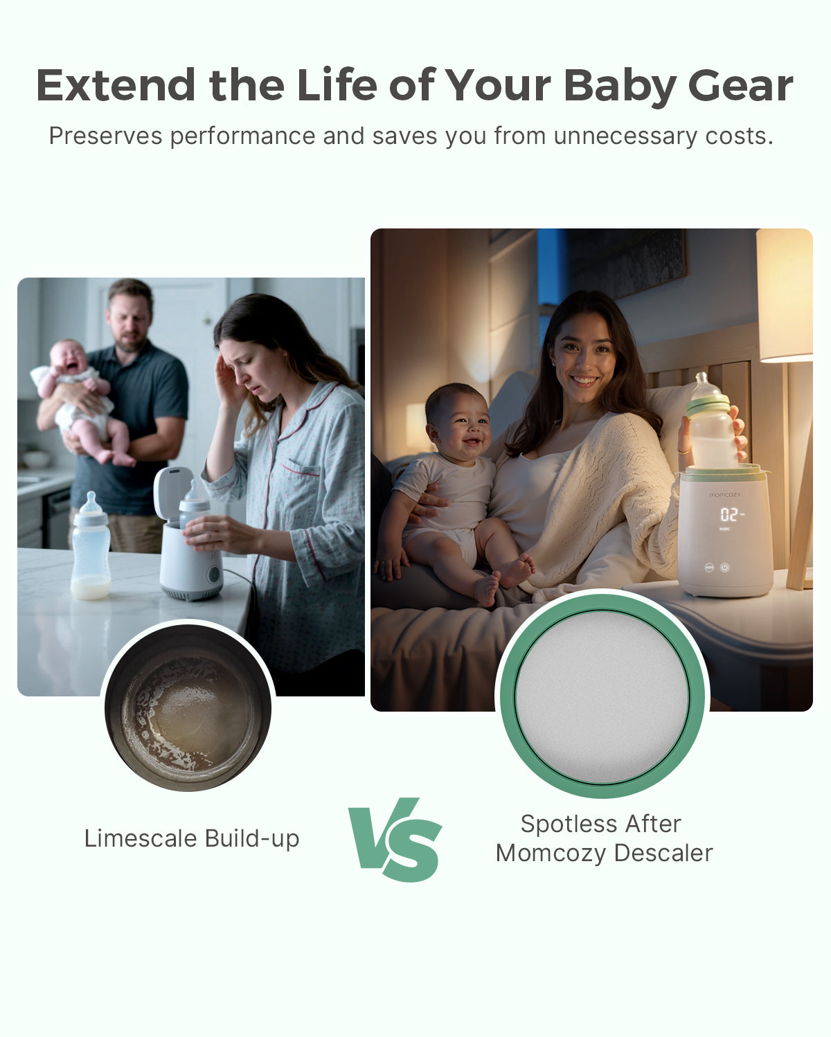 Pastile detartrare Momcozy pentru sterilizatoare si biberoane 30 buc detaliu tablete