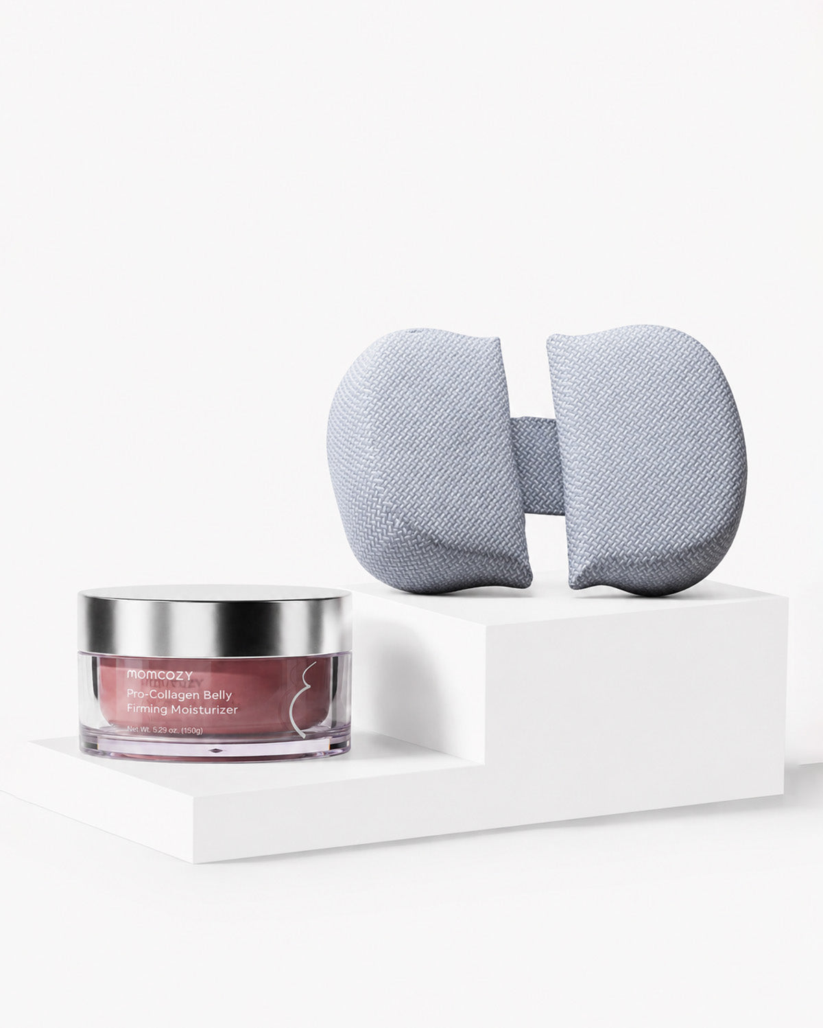 Pregnancy Comfort Bundle:  Stretch Mark Cream, Pregnancy Pillow