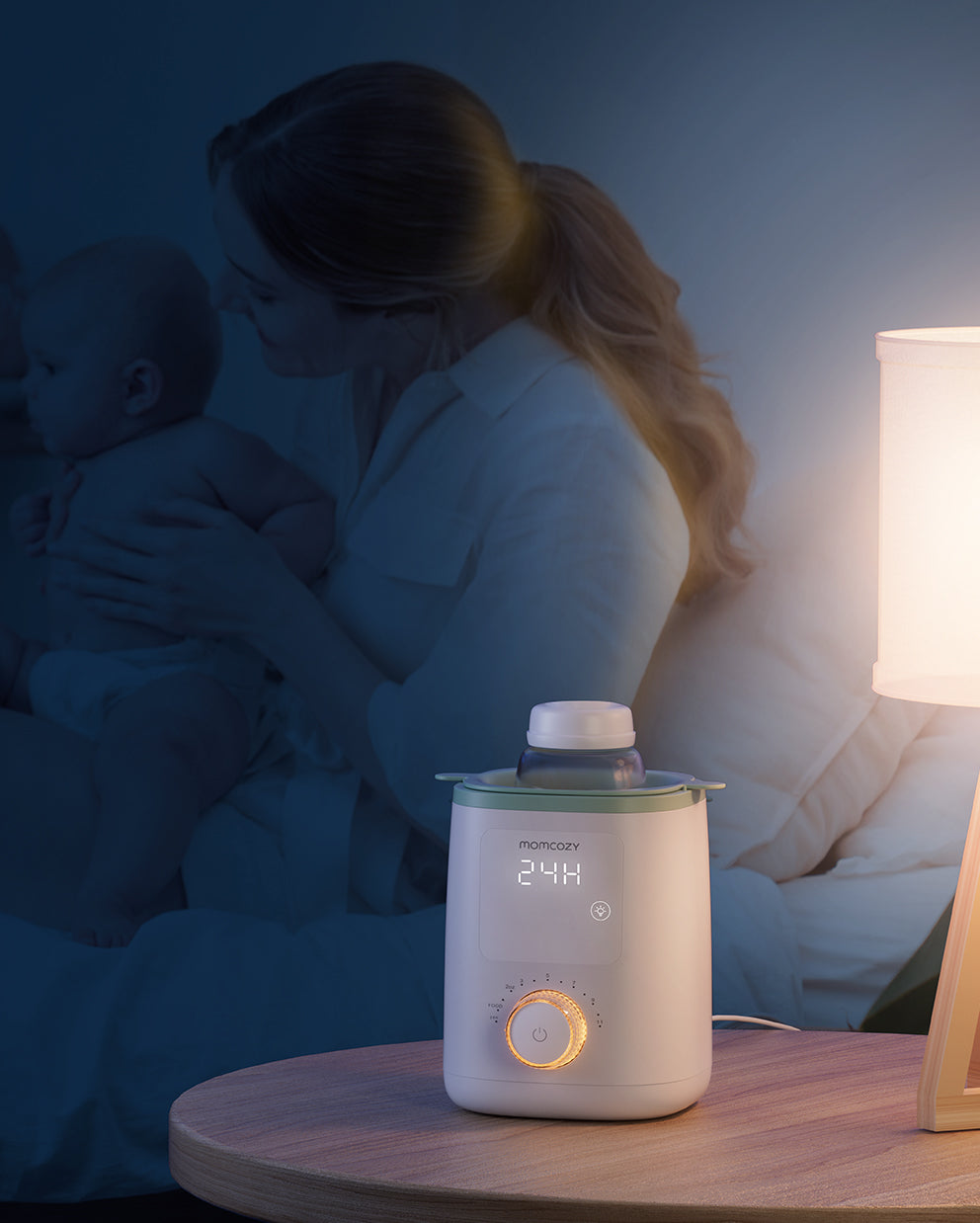 Momcozy Baby Bottle Warmer for Breastmilk, Safe Warm Water Bath