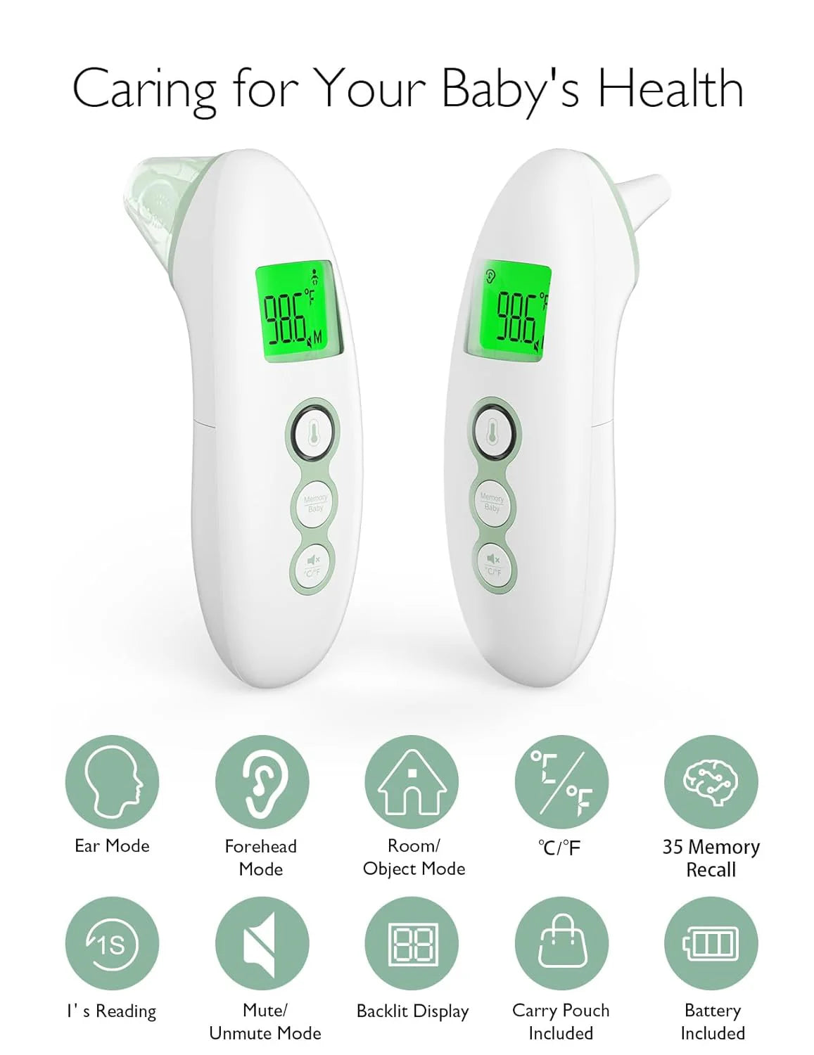 summer infant ear thermometer Momcozy Non-Contact Forehead and Ear Thermometer
