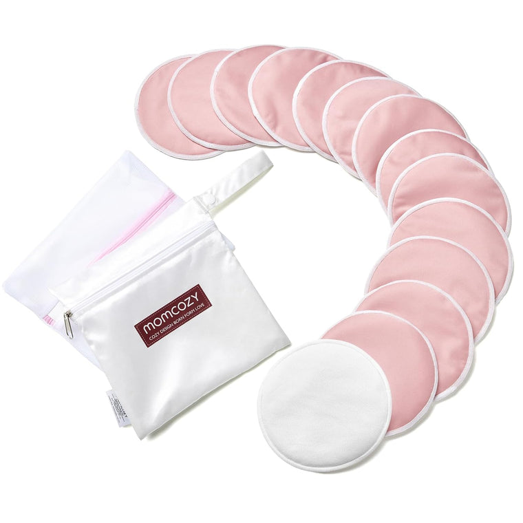 Discos de Lactancia Reutilizables Momcozy - Pack de 14 unidades