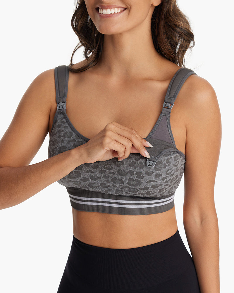 DEX 4-in-1 Hands-Free Seamless Stretch Fabric Pumping Bra