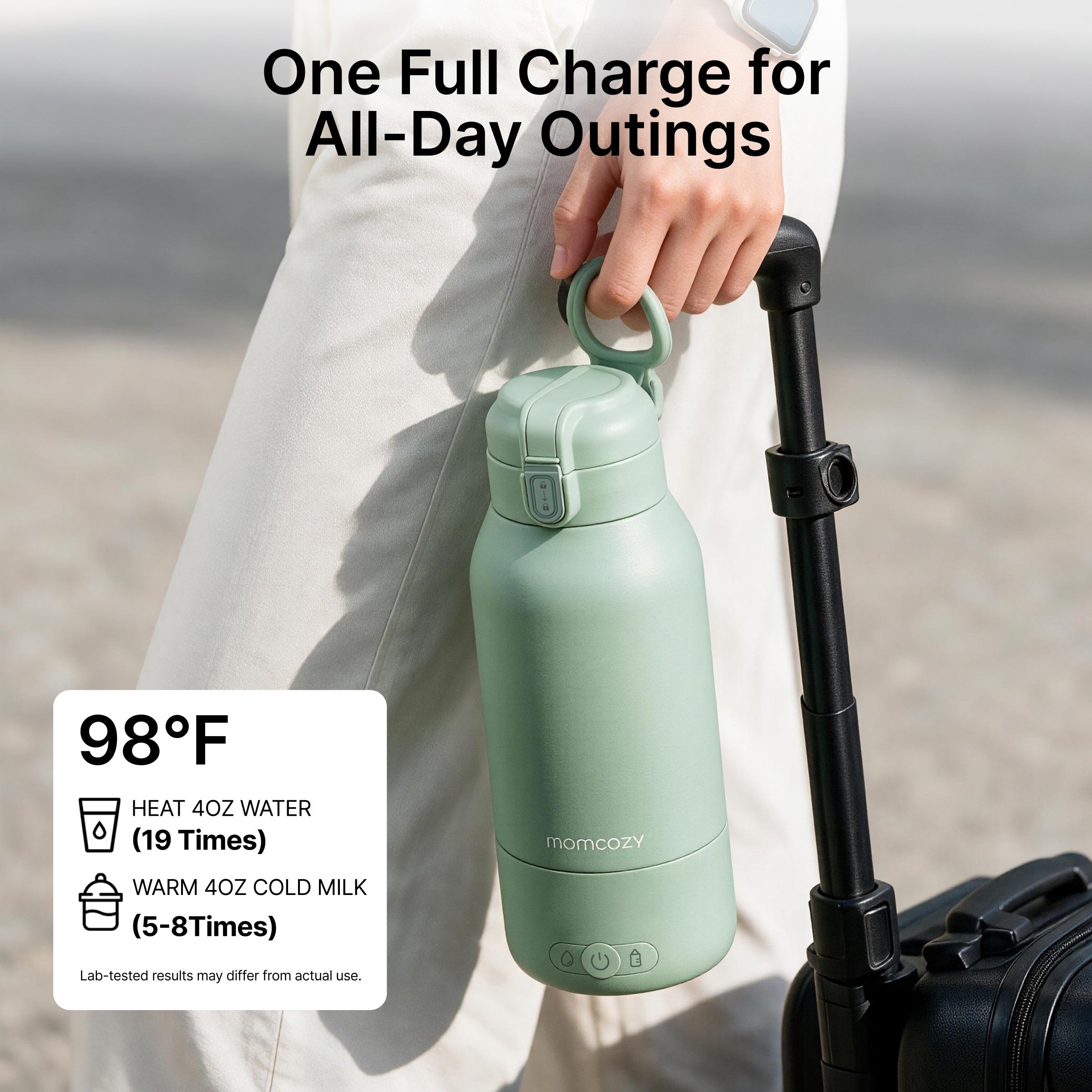 Superfast Portable Bottle Warmer for Travel & On-the-Go | Momcozy