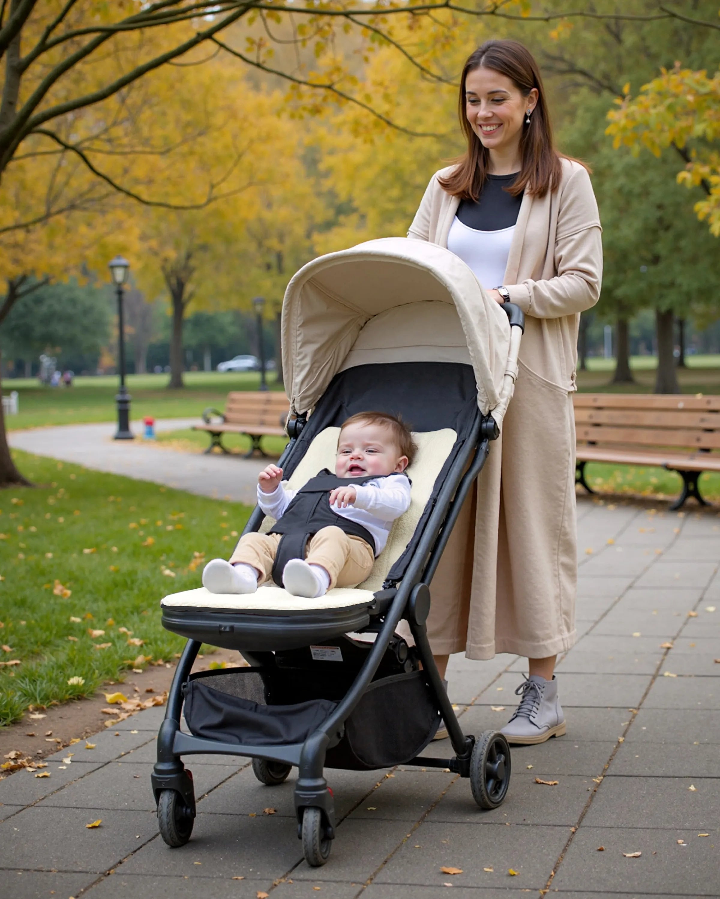 bob warm fuzzy stroller liner Momcozy Winter Warm Stroller Seat Liners, Gray