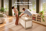 Momcozy Changing Table for Playard - Padded Diaper Station, Beige