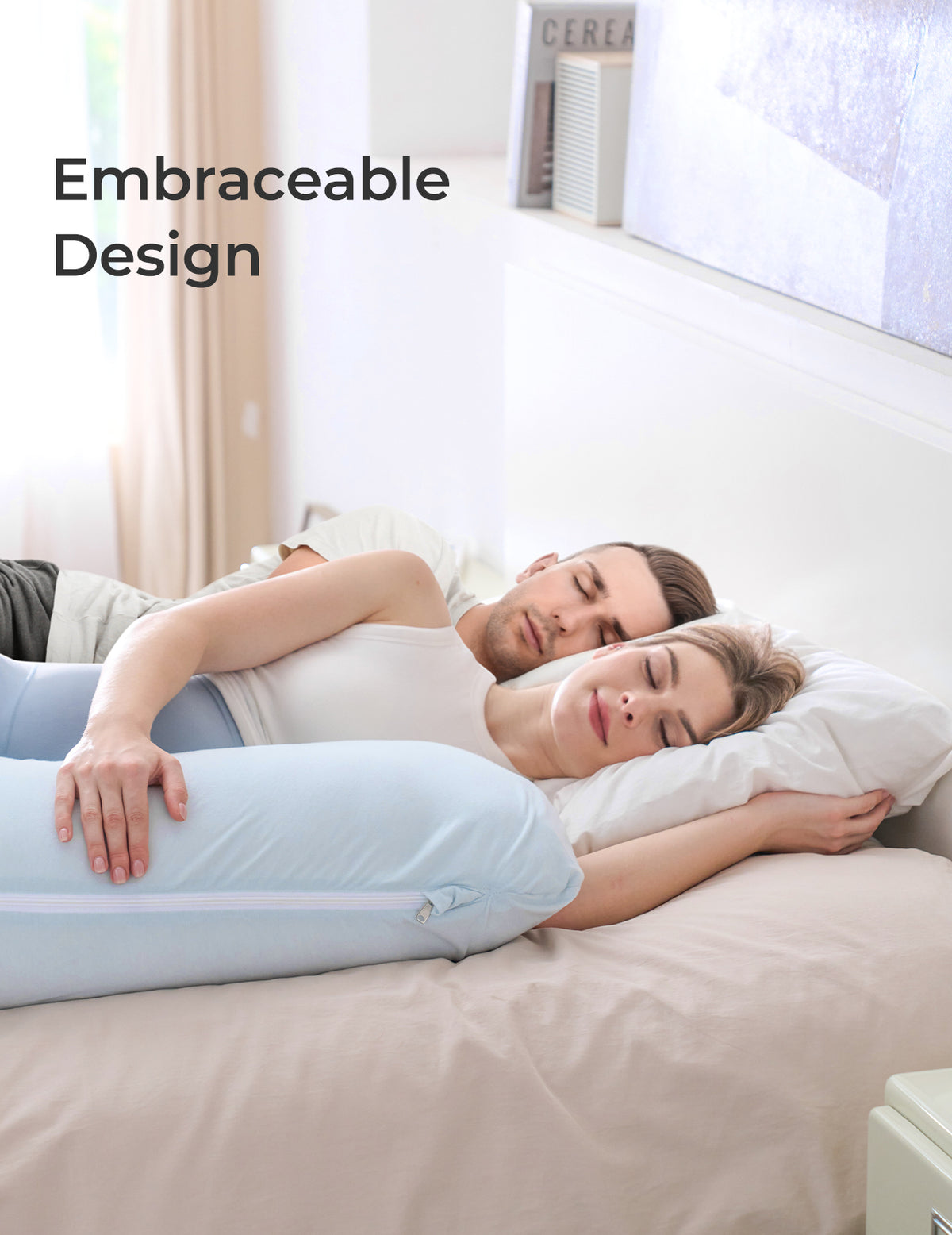 J Shaped Maternity Body Pillow