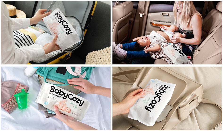 BabyCozy Diapers - Baby Steps MixPacks for Traveling or On The Go
