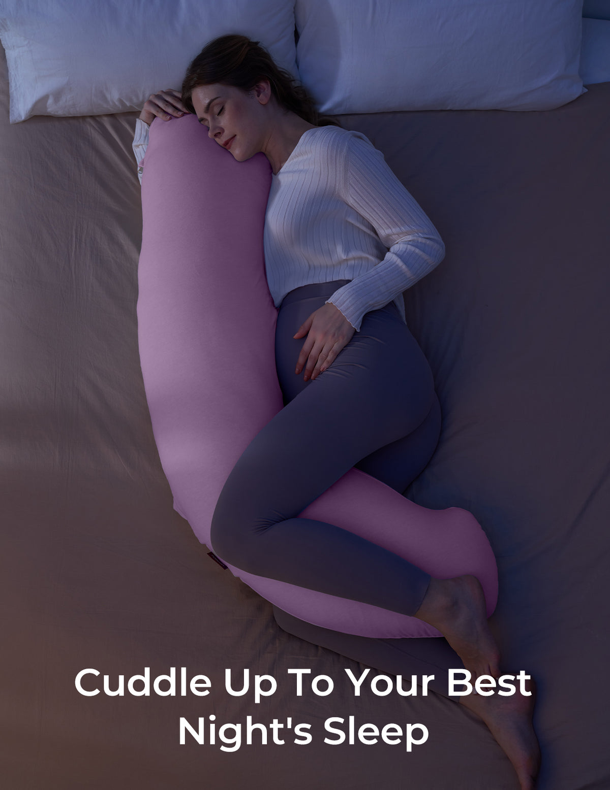 J Shaped Maternity Body Pillow