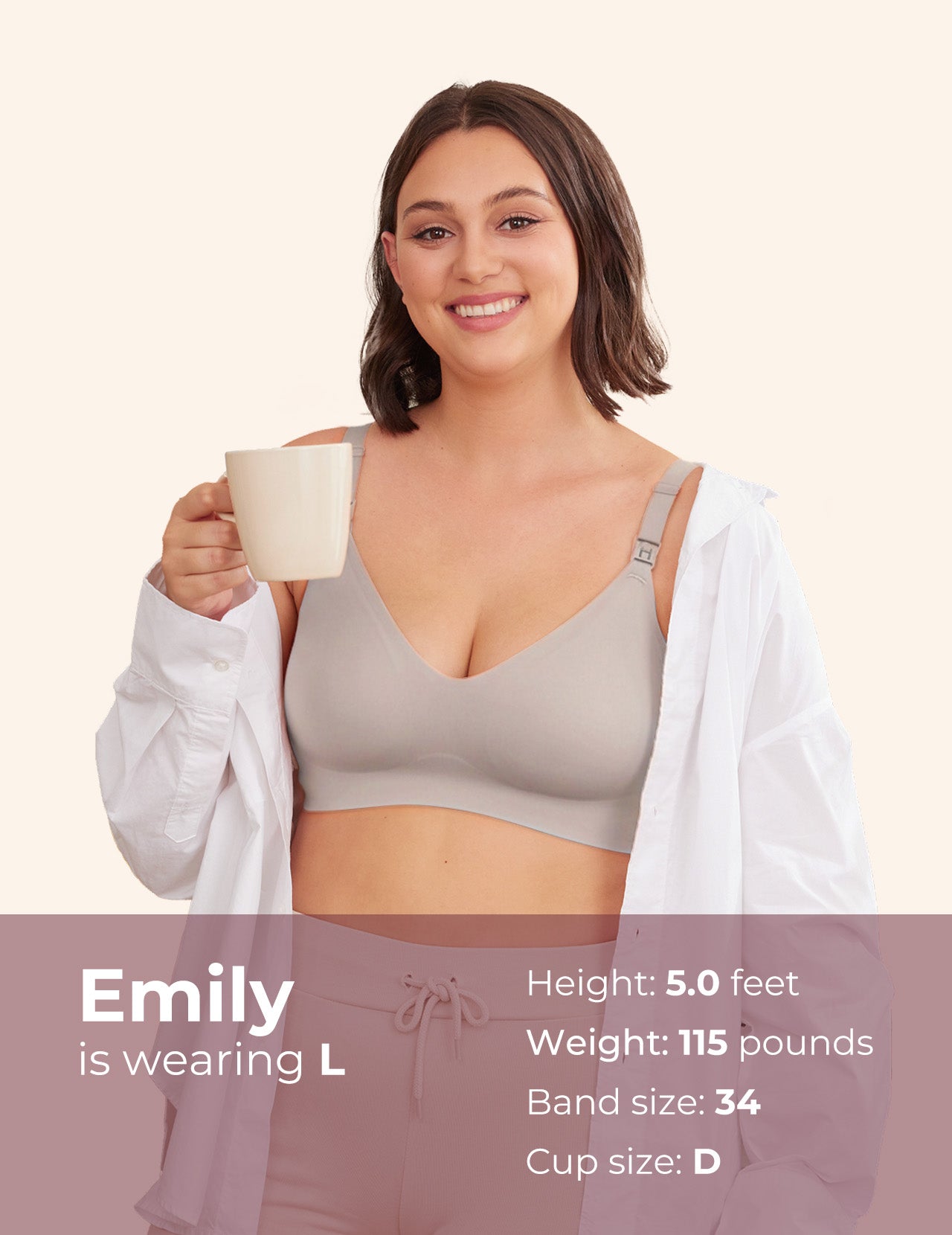 Ultra Soft Seamless Nursing Bra YN21