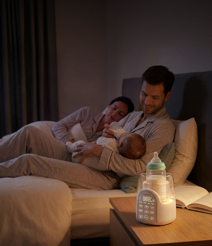 A calmer nighttime feeding setup
