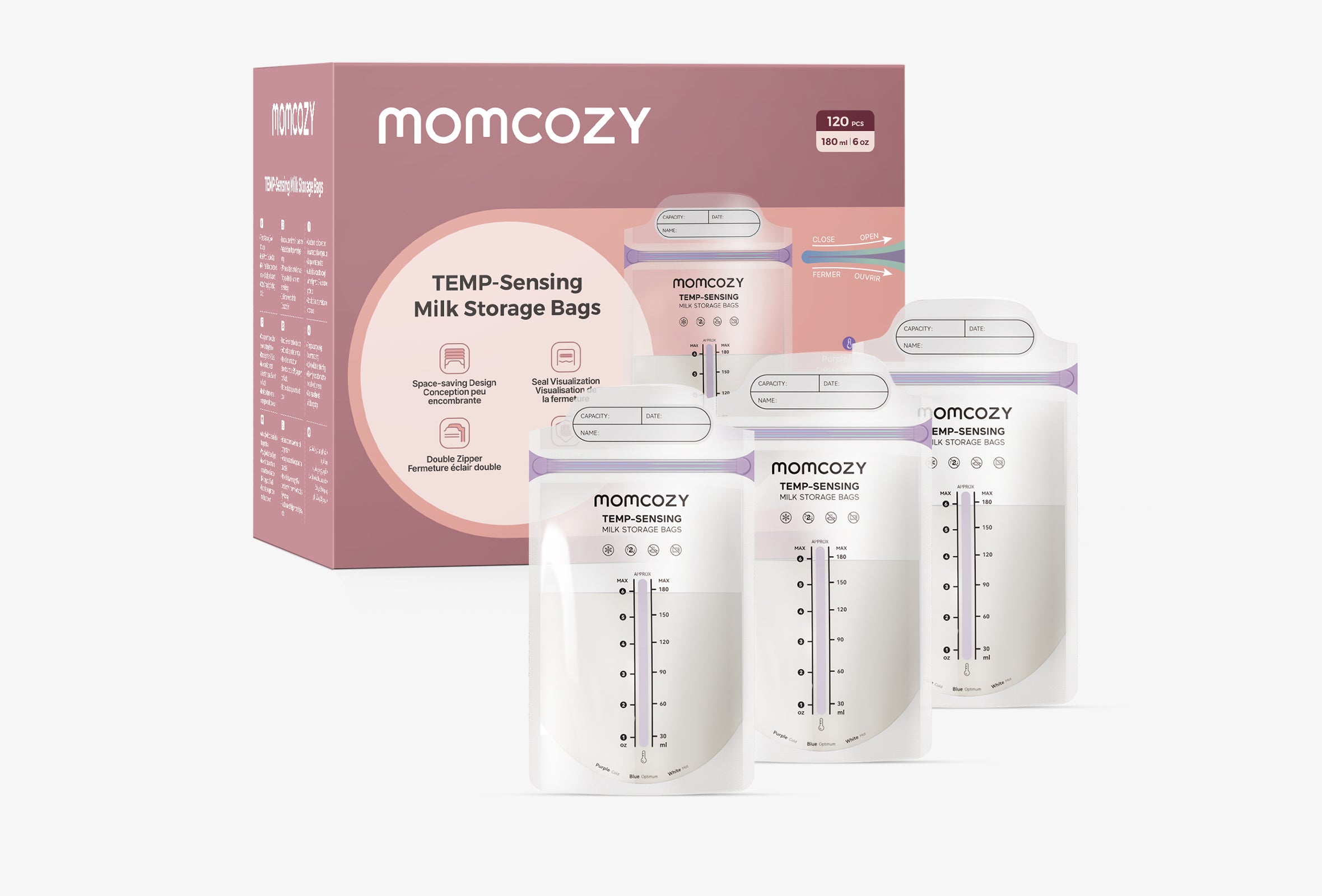 【Upgraded】Momcozy Breastmilk Storage Bags