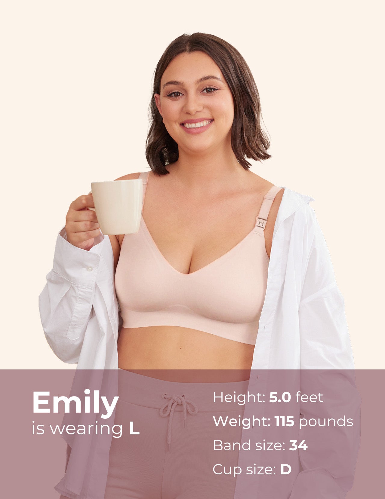 Soutien-gorge d’allaitement ultra doux sans coutures – YN21