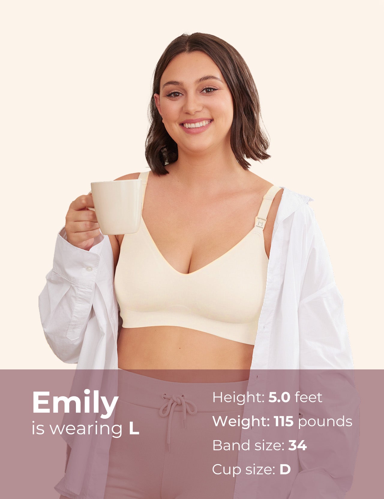 Soutien-gorge d’allaitement ultra doux sans coutures – YN21