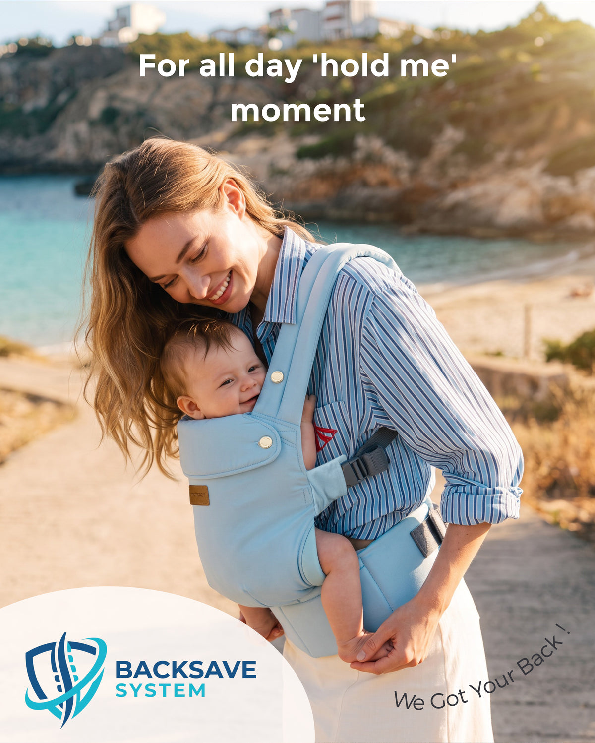 Porte-bébé Momcozy PureHug - Ergonomique, confortable & léger