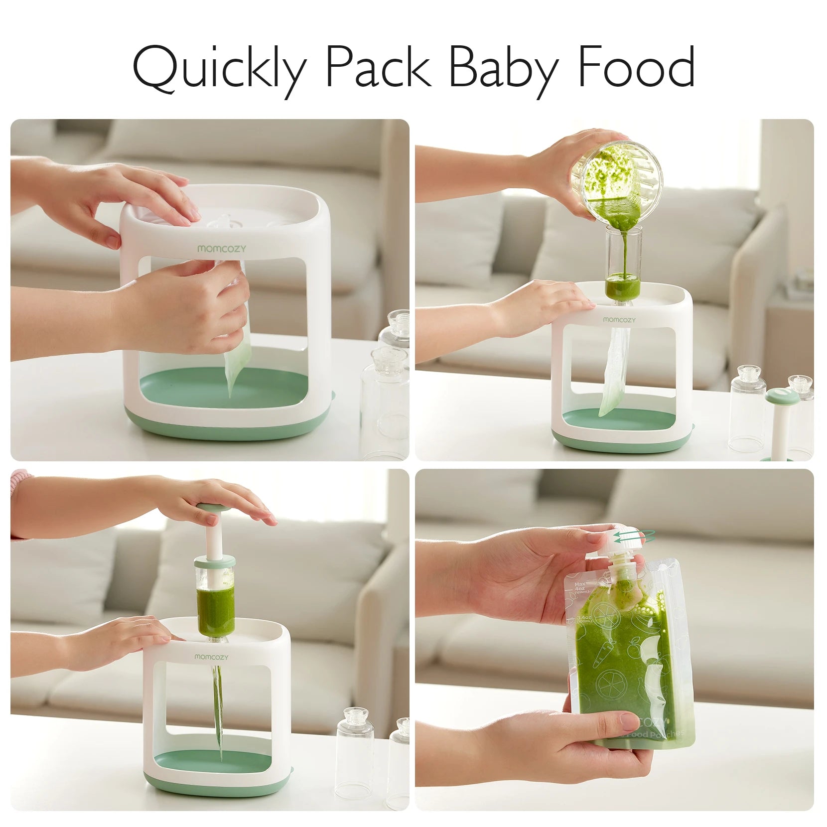 Momcozy Squeeze Station | Baby Food Pouch Filler