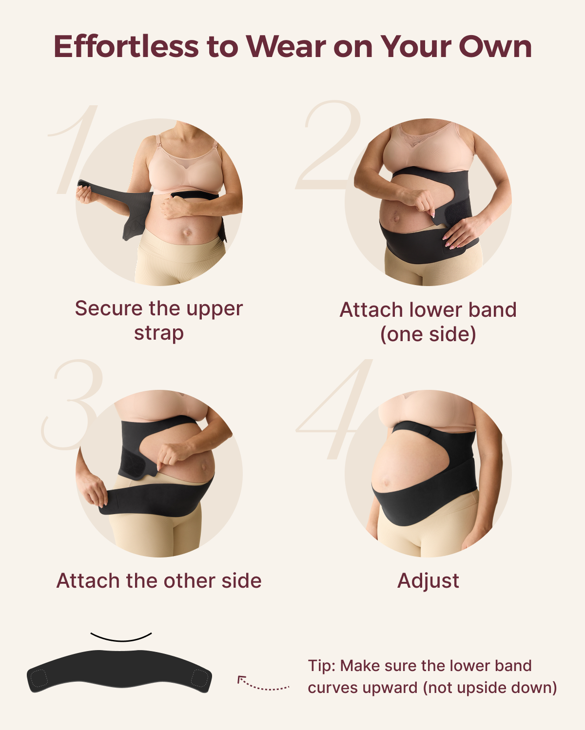 Ergonest Maternity Belly Band & BirthEase Maternity Ball Bundle