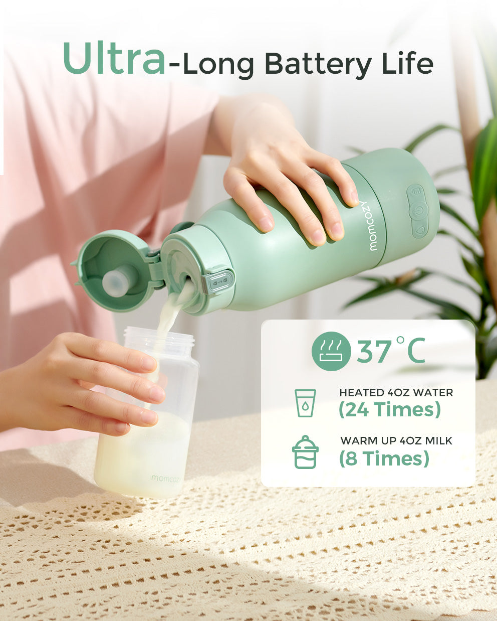 Przenośny Podgrzewacz do Mleka + Chłodziarka 22oz - Zestaw w Biegu