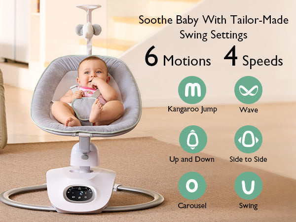 Momcozy CocoSway 3D-Motion Electric Baby Swing