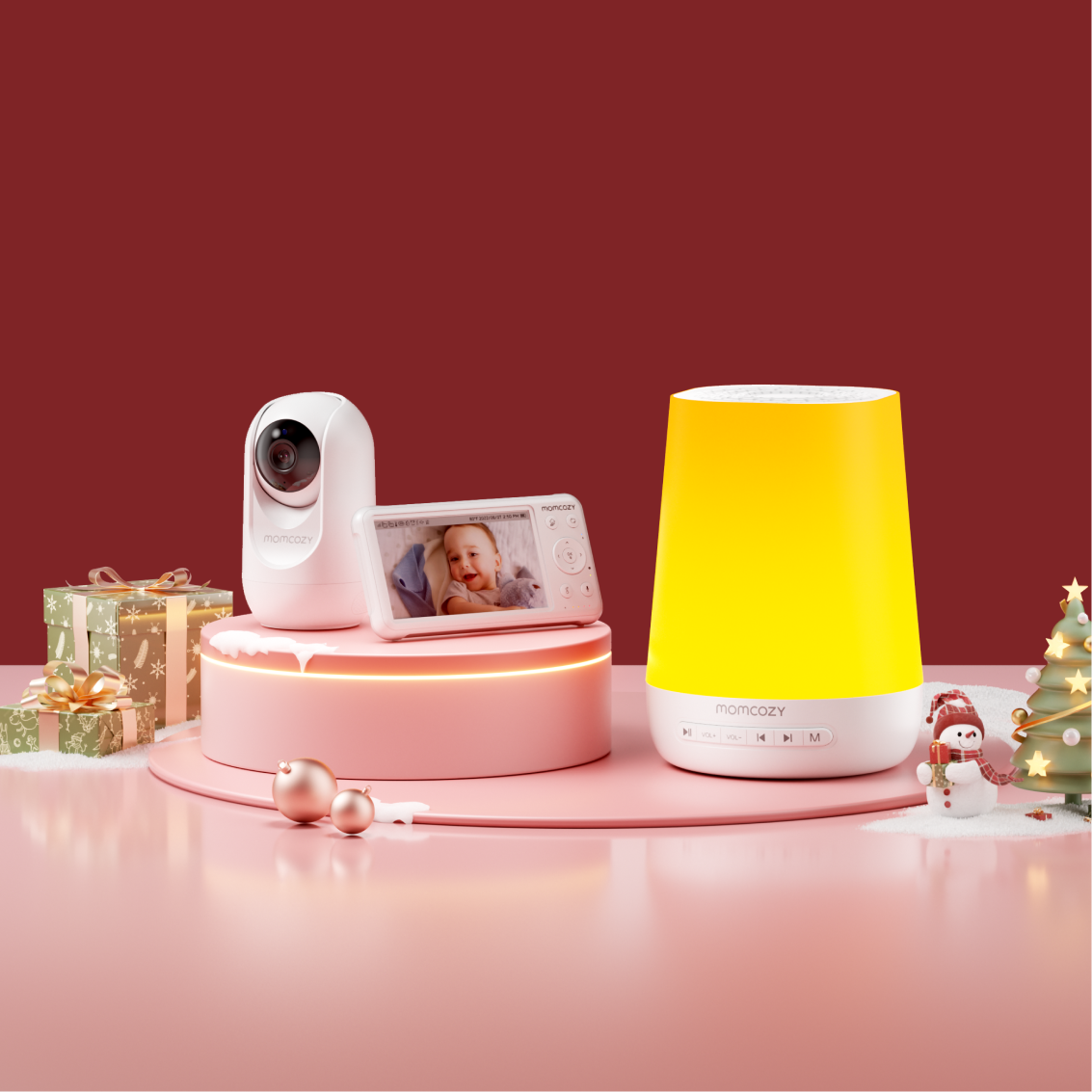 Baby Care Bundle: Smart Baby Sound Machine and One Baby Monitor