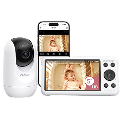 Vigilabebés Inteligente Momcozy de 5 Pulgadas con Modo Dual - BM04