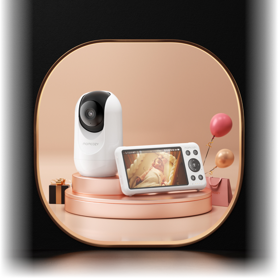 Momcozy Moniteur Bébé Intelligent à Double Mode de 5 Pouces - BM04