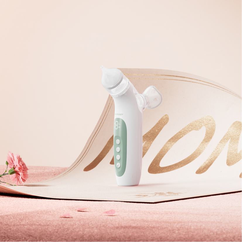 Momcozy BreezyClear™ 2 w 1 Elektryczny Aspirator do Nosa ze Sprayem i Odsysaniem